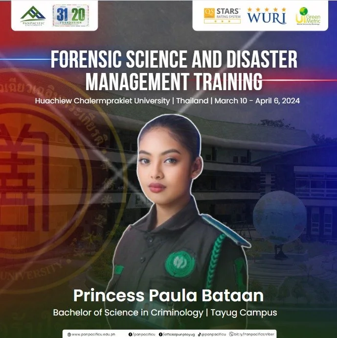 [INTERNATIONALIZATION] [Forensic Science and Disaster Management Training]