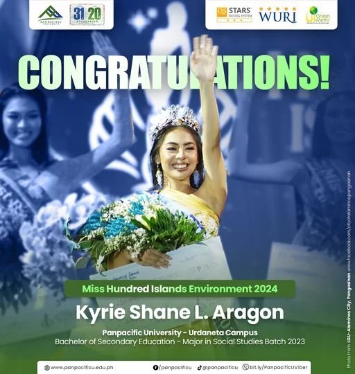 Congratulations to Ms. Kyrie Shane L. Aragon