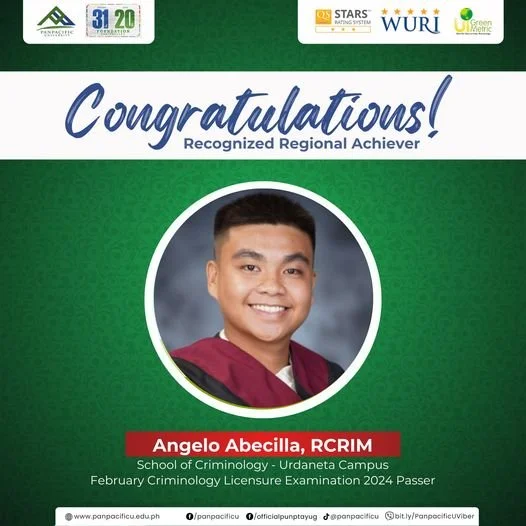 [CRIMINOLOGY LICENSURE EXAMINATION PASSER] [RECOGNIZED ACHIEVER]