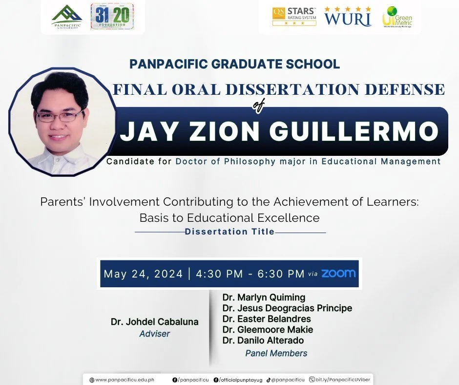 [PGS] [DISSERTATION DEFENSE]