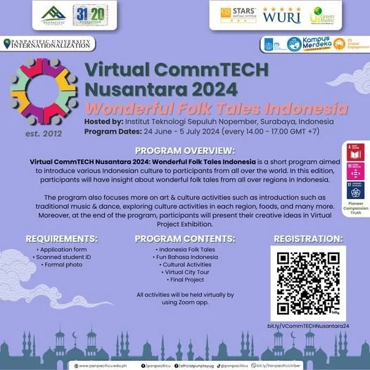 [INTERNATIONALIZATION] [VIRTUAL COMMTECH NUSANTRA 2024: WONDERFUL FOLK TALES INDONESIA]