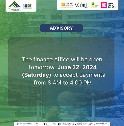 [ADVISORY] [FINANCE OFFICE]