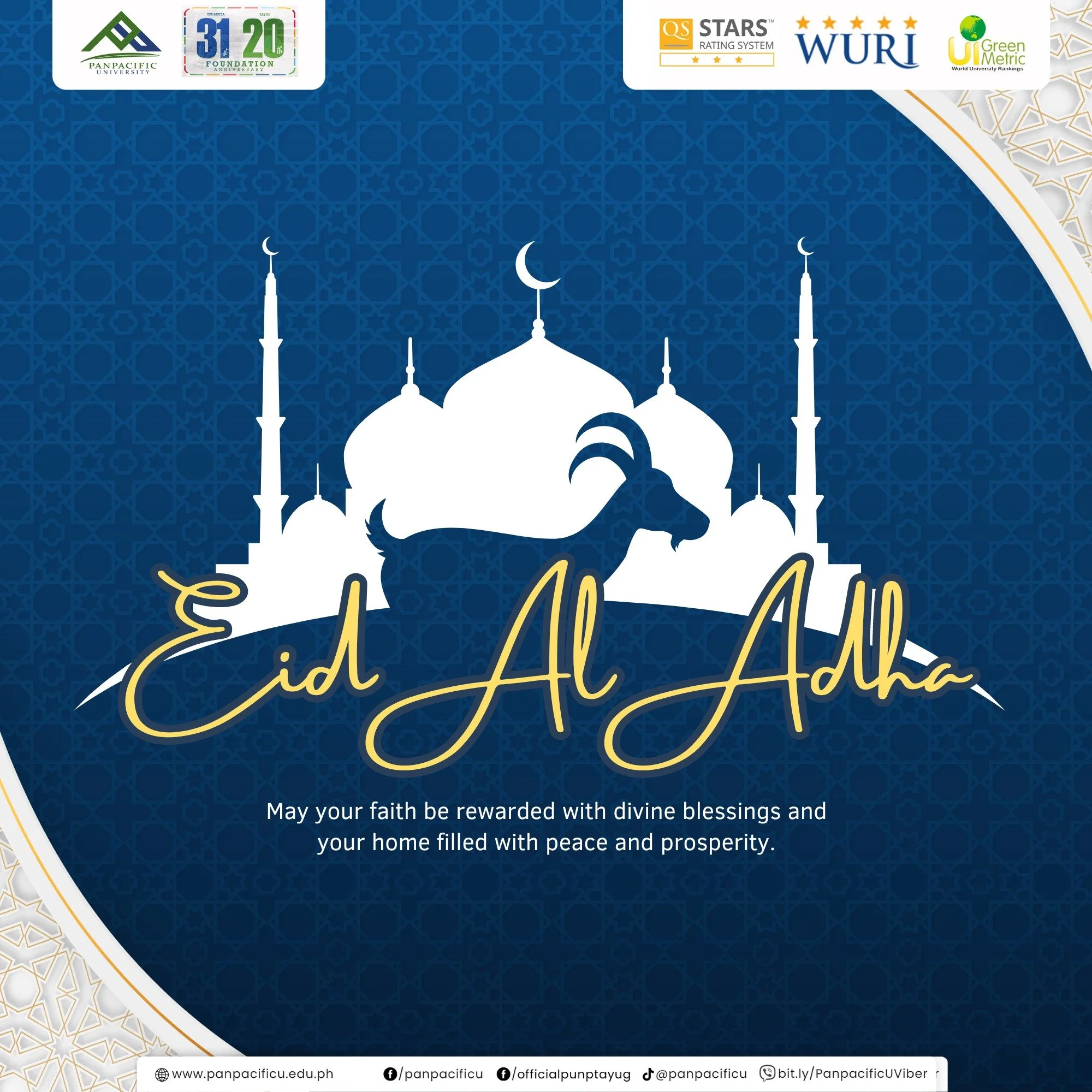 Wishing you a joyous and peaceful Eid al-Adha. May your sacrifices be appreciated and your prayers answered. Eid Mubarak!