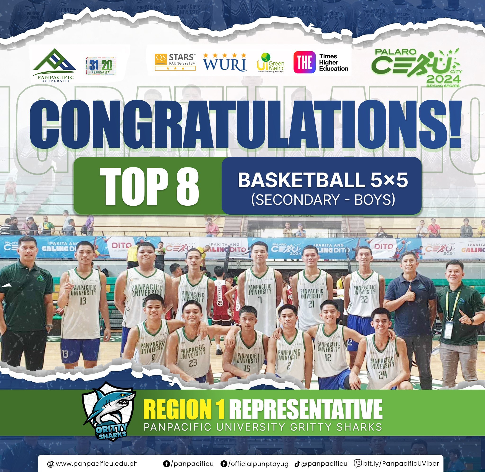 [GRITTY SHARKS] [PALARONG PAMBANSA] [TOP 8] [R1AA]