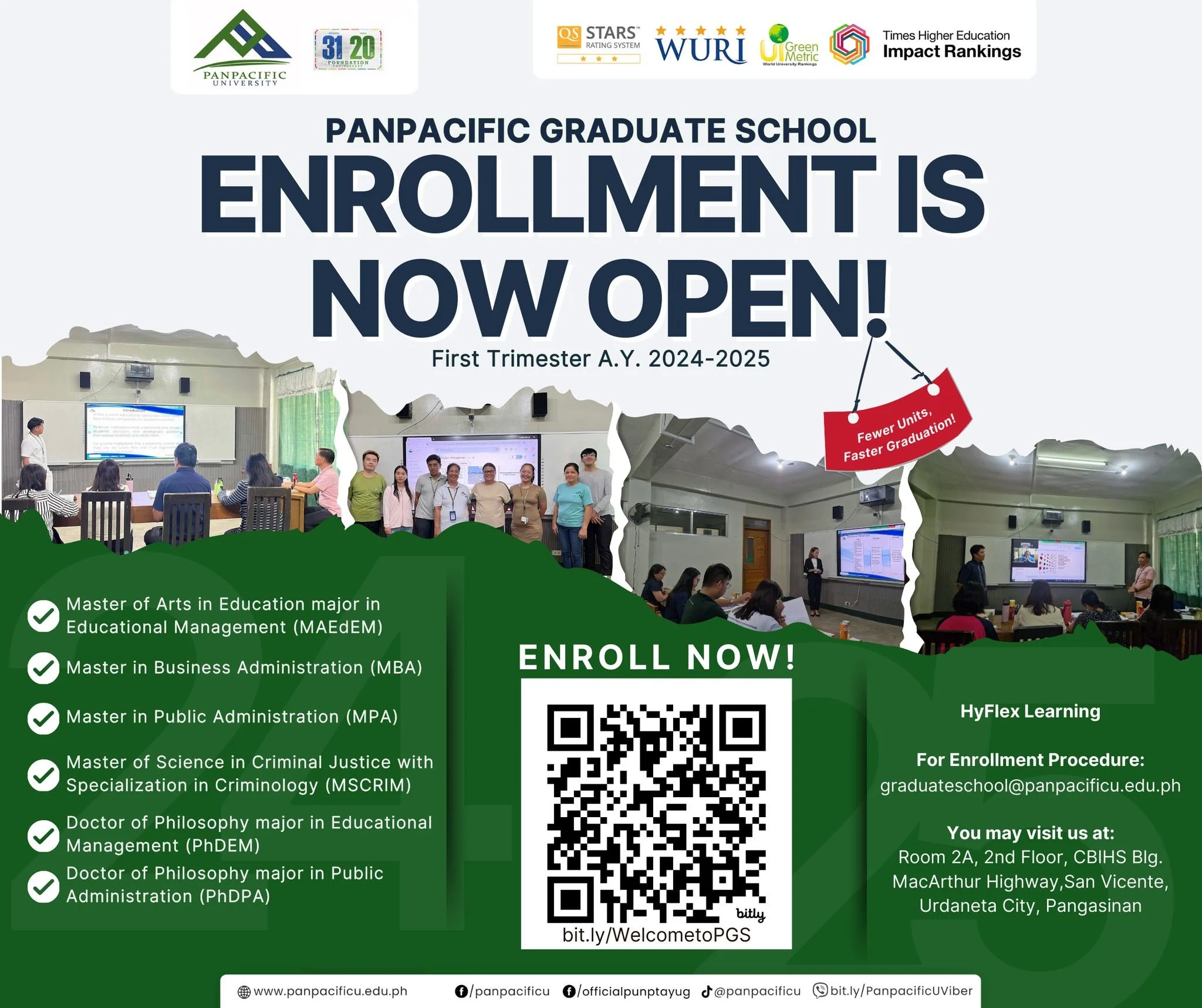 [PGS] [ENROLLMENT OPEN]