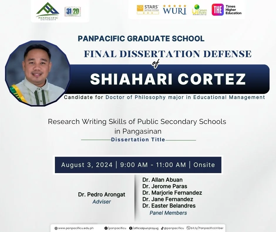 [PANPACIFIC GRADUATE SCHOOL]