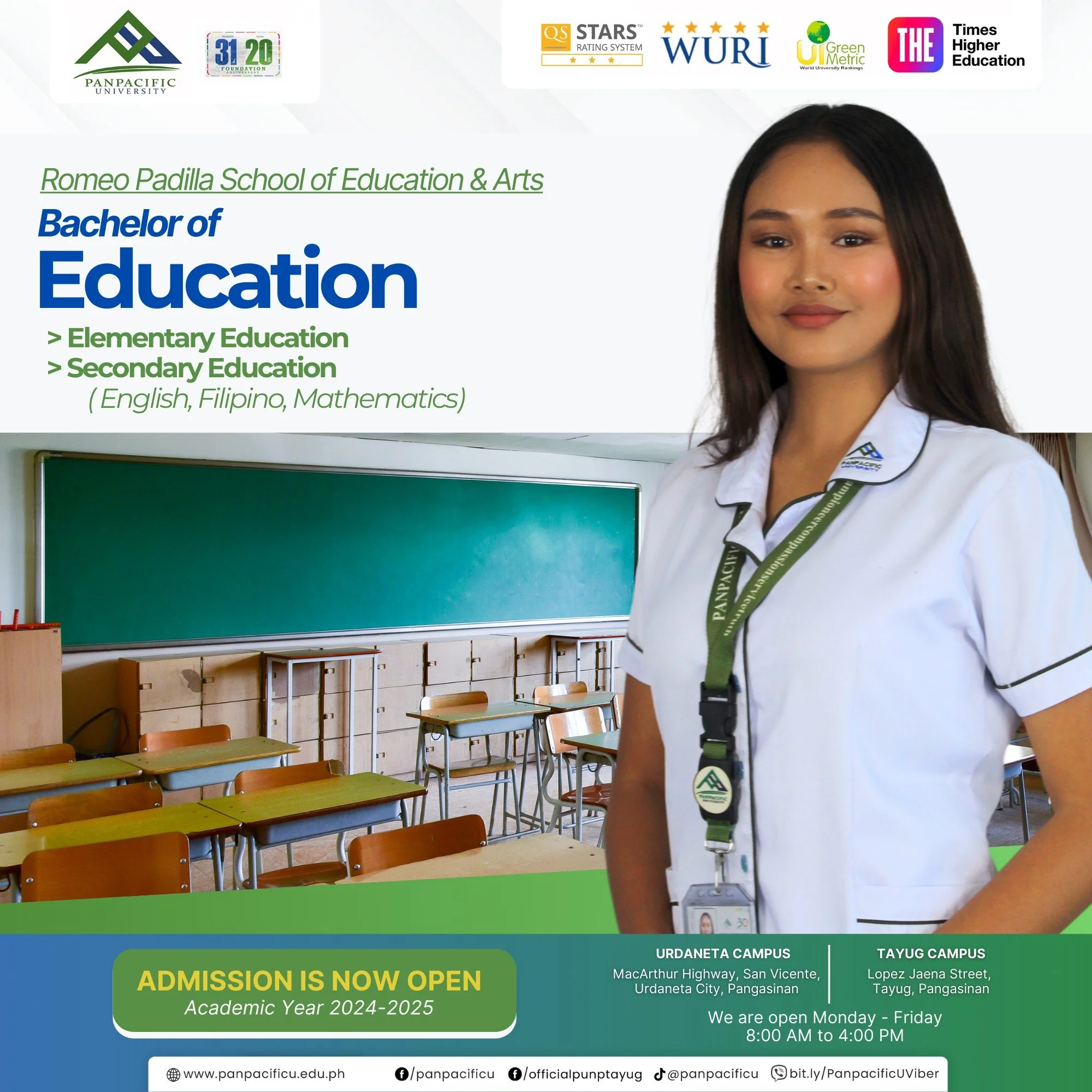 [ELEMENTARY EDUCATION] [SECONDARY EDUCATION]
