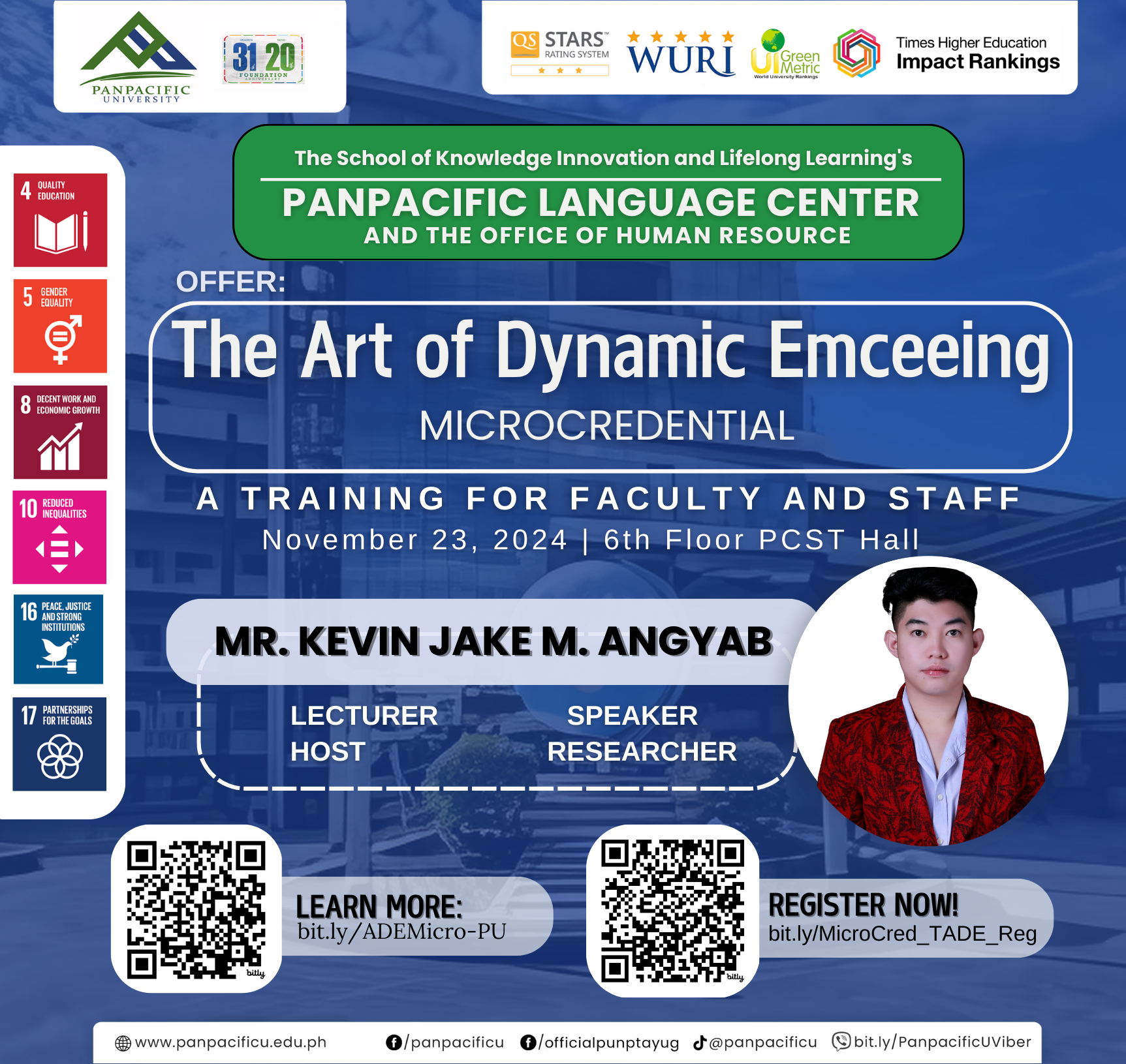 PU to host microcredential on emceeing for faculty and staff