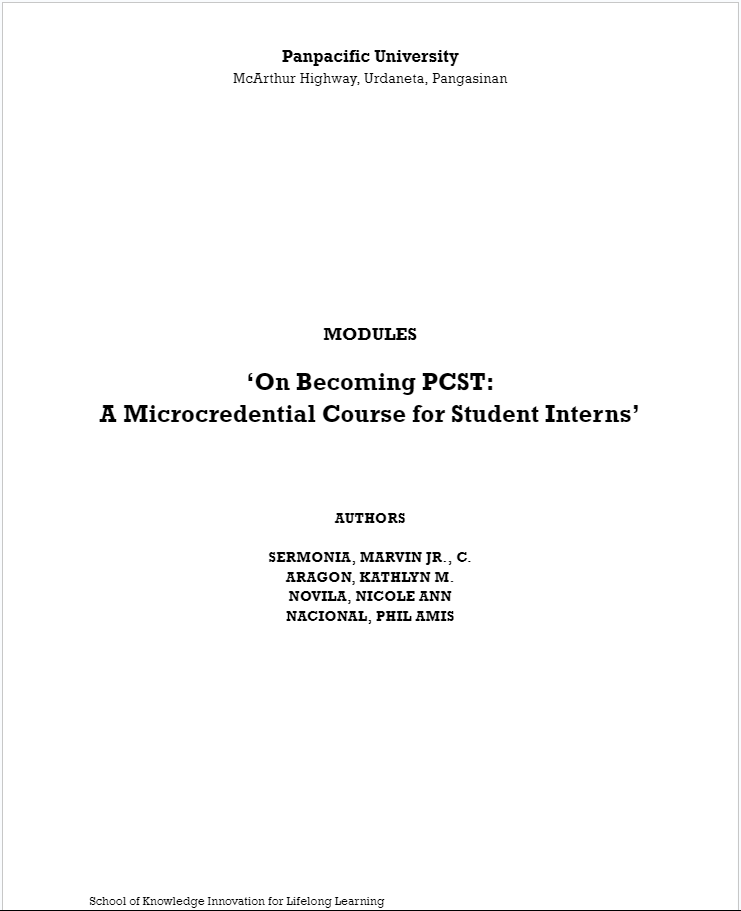 ‘On Becoming PCST:&nbsp;A Microcredential Course for Student Interns’