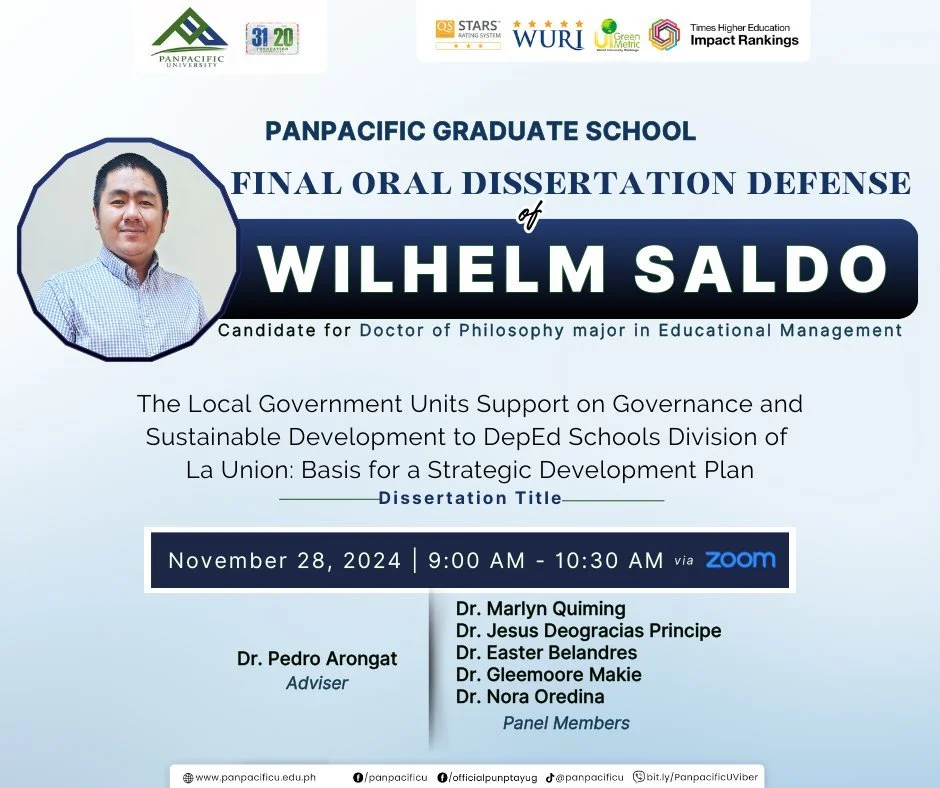 [PGS] [DISSERTATION DEFENSE]