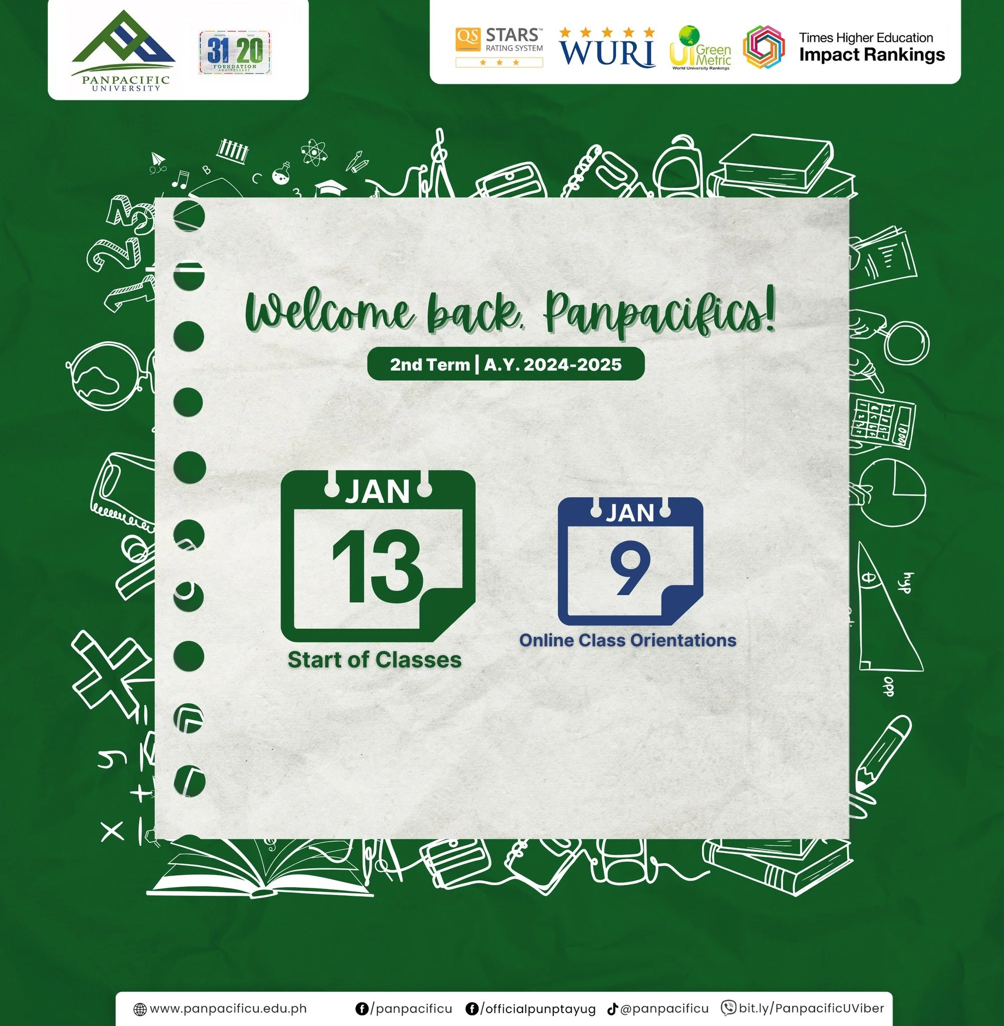 [WELCOME BACK] [PANPACIFICS]