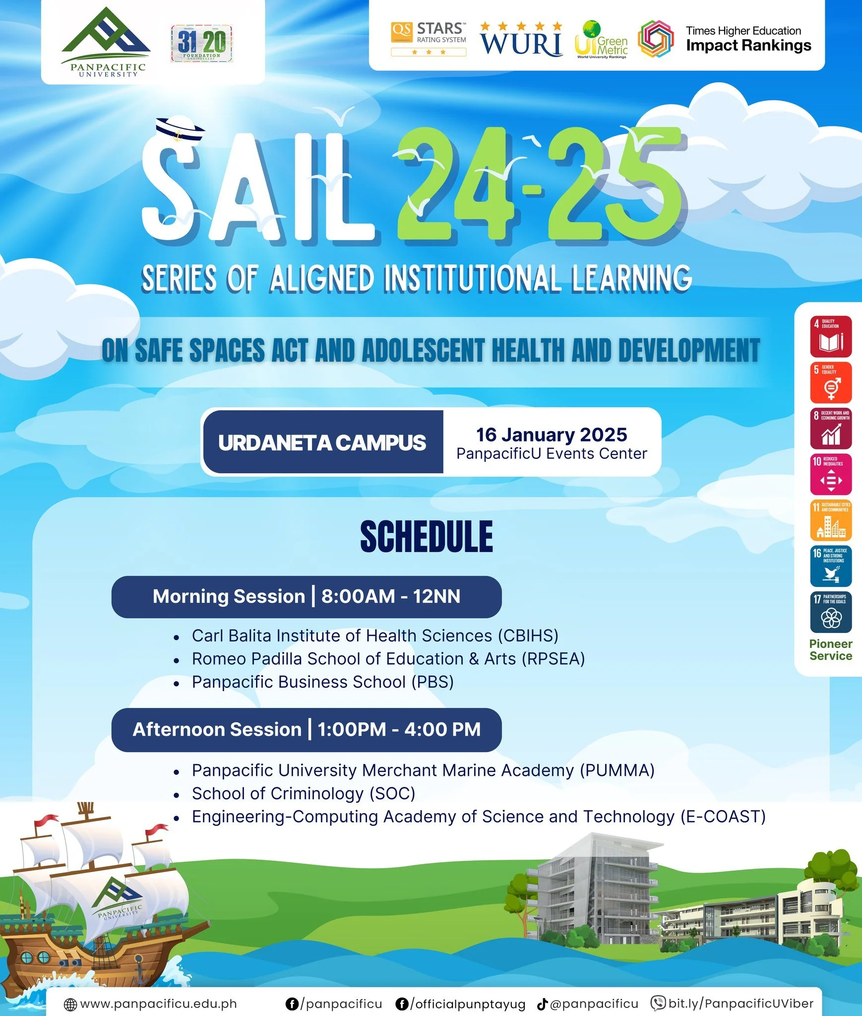 [SERIES OF ALIGNED INSTITUTIONAL LEARNING] [SAIL]