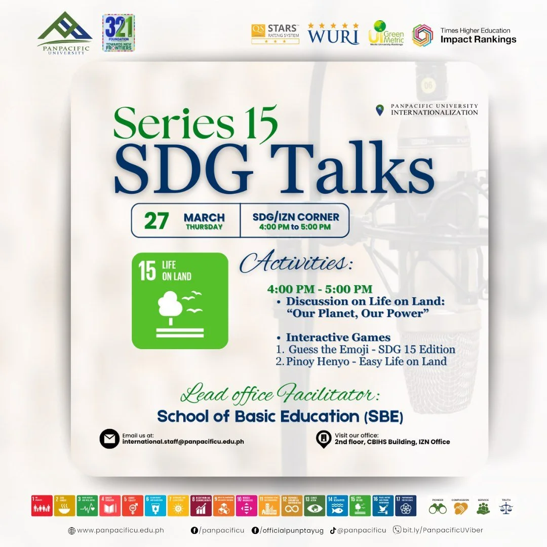 [SDG TALKS] [SERIES 15: LIFE ON LAND]