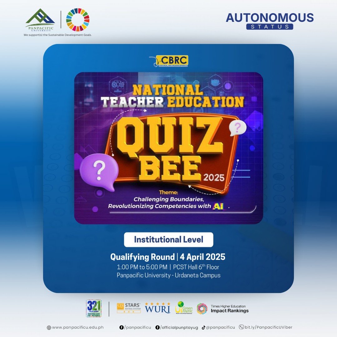 [NATIONAL TEACHER EDUCATION QUIZ BEE 2025] [INSTITUTIONAL LEVEL]