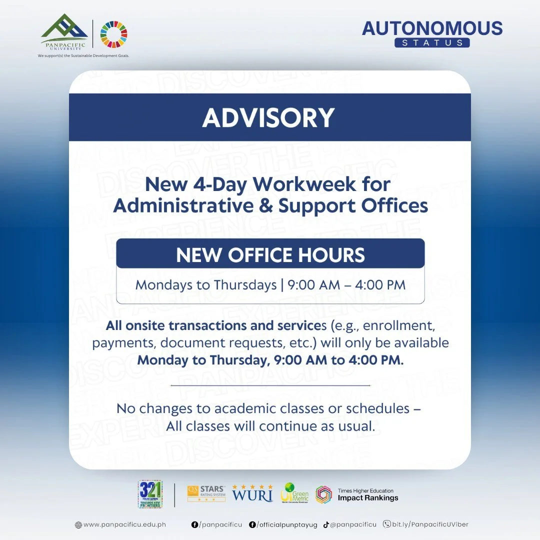 [ADVISORY] [4-DAY WORKWEEK]