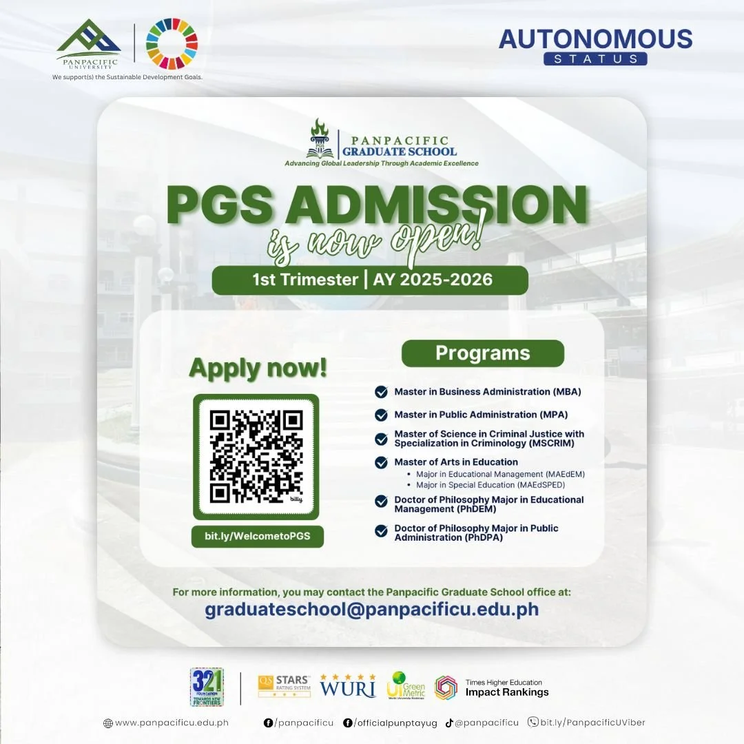 [PANPACIFIC GRADUATE SCHOOL] [ADMISSION]