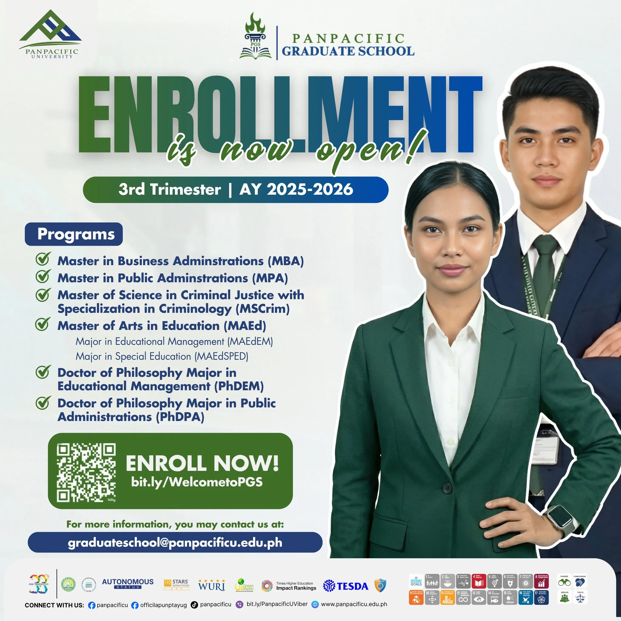 ENROLLMENT IS NOW OPEN!