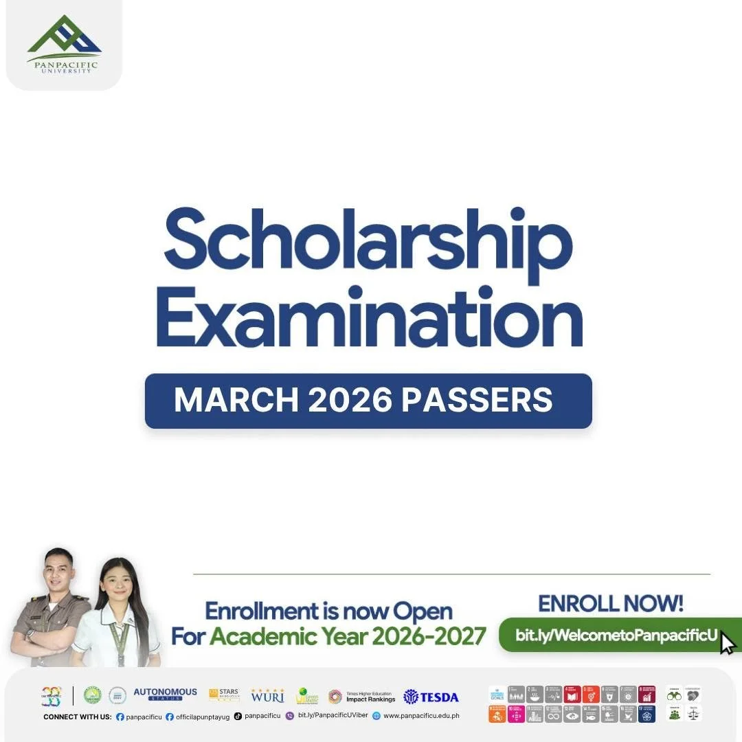  March 2026 Scholarship Examination at Panpacific University