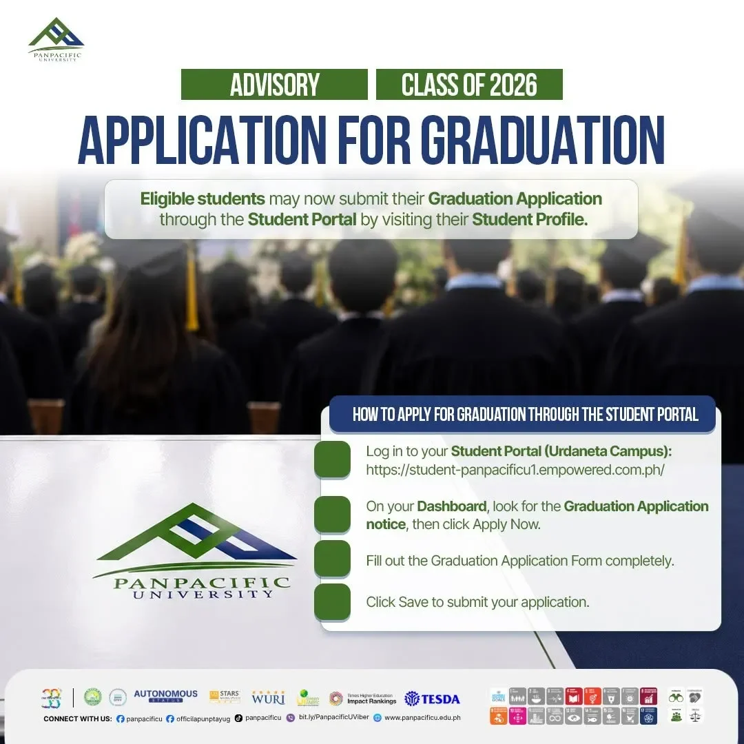APPLICATION FOR GRADUATION: CLASS OF 2026