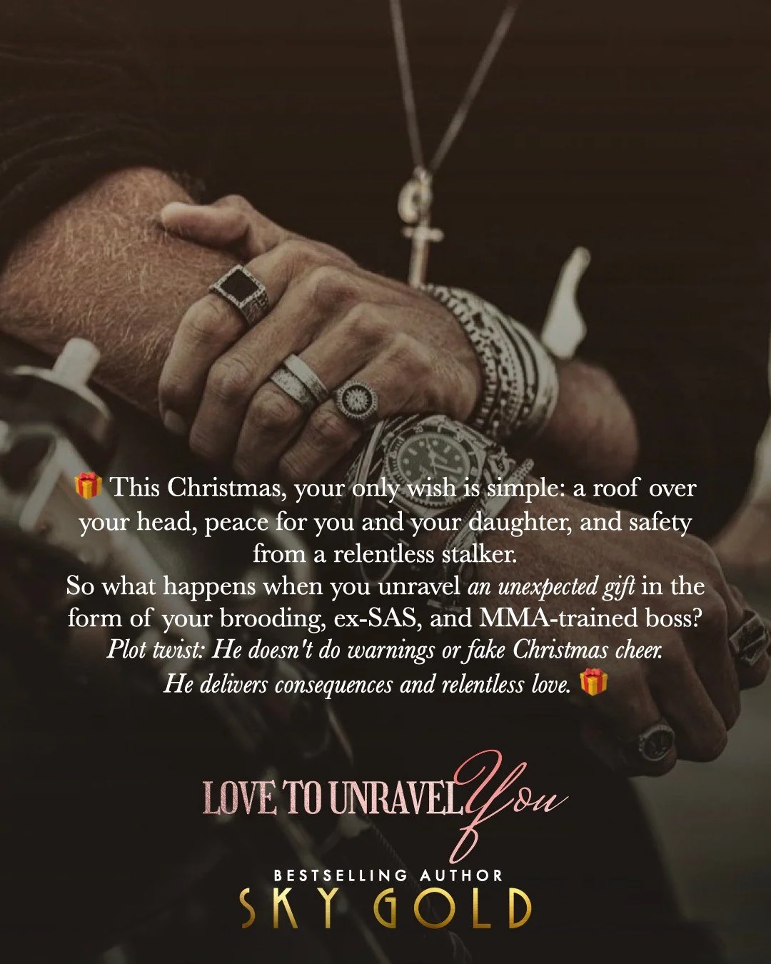 🎁 When your only wish this #Christmas is a roof over your head for you and your daughter ...

Book: Love to Unravel You, by Sky Gold

#ChristmasRomance #HolidayLove #TisTheSeasonForLove #booktok #bookreccs #USA #UK