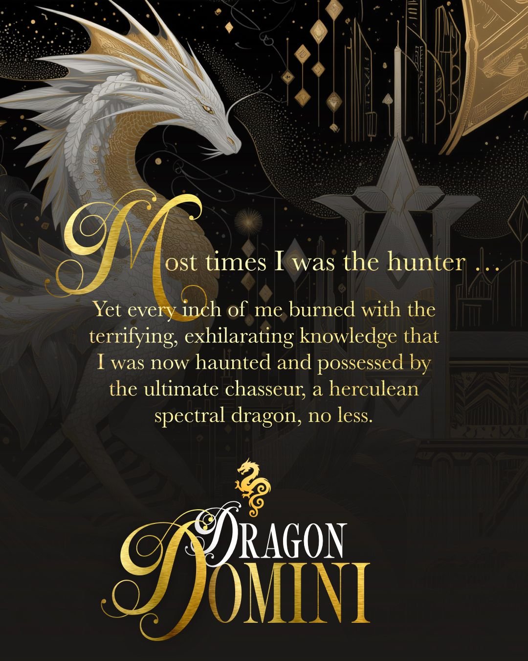 🌪️ Damn him ... 
Most of the time, I was the hunter. 
Yet every inch of me burned with the terrifying, exhilarating knowledge that I was now haunted and possessed by the ultimate chasseur, a herculean spectral dragon, no less.
Preorder Now! Link in 