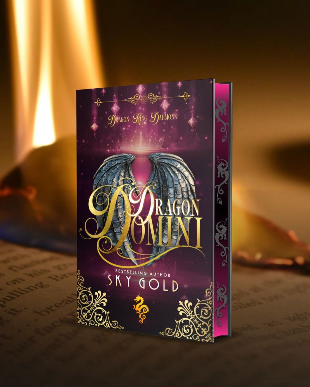 I'm so excited to present...

'Dragon Domini book cover!!! I'm obsessed with how gorgeous the final design turned out.

'Dragon Domini' is the angsty, spicy start to the interconnected standalone 'Dragon Shadow Kings' paranormal romance series, with 