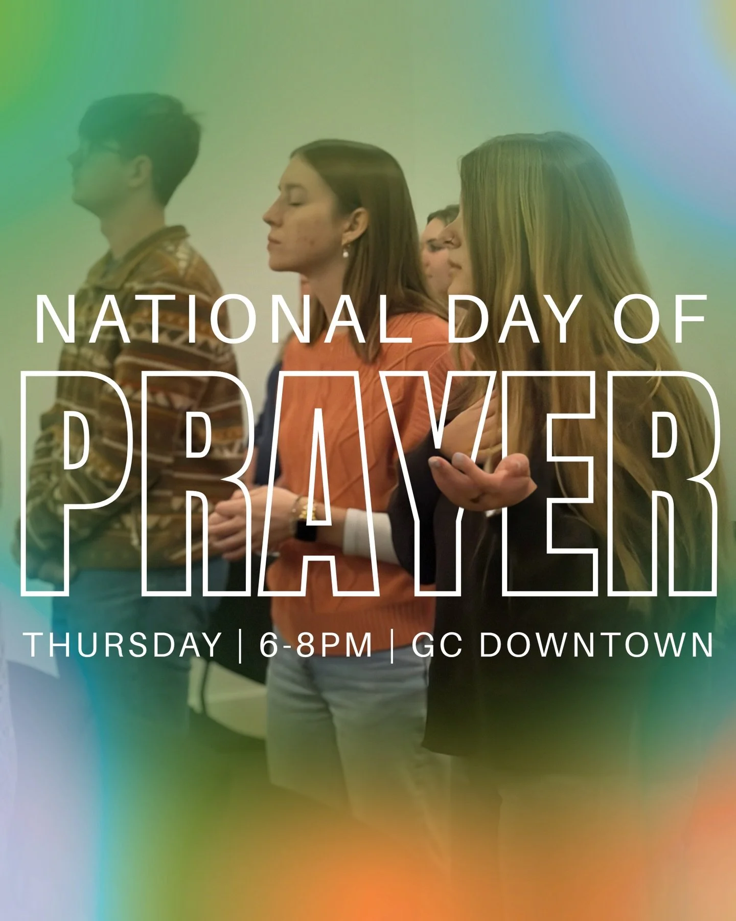 Tomorrow night, join us from 6&ndash;8PM for a special evening of community prayer and worship at our downtown location as we gather together for the National Day of Prayer. We&rsquo;d love for you to come spend the evening seeking God with us.