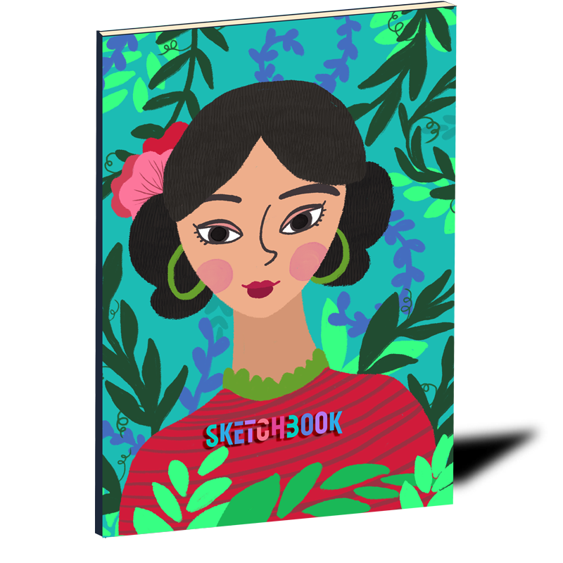 8.5 X 11 inches sketchbook 120 pages