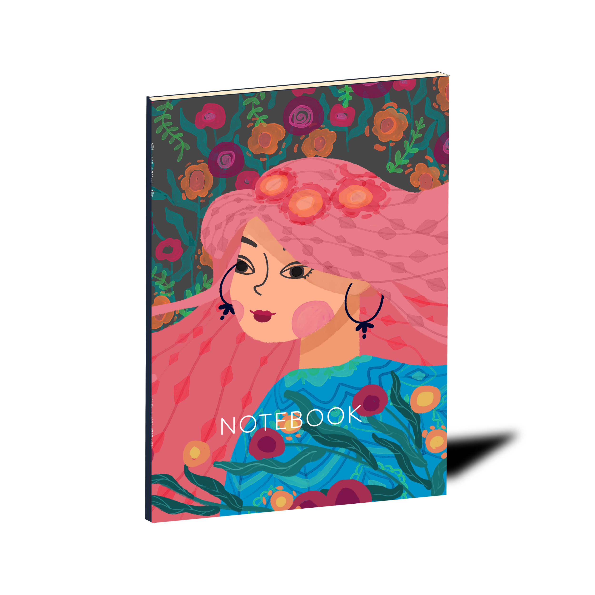 RAINBOW-FIELD lined notebook