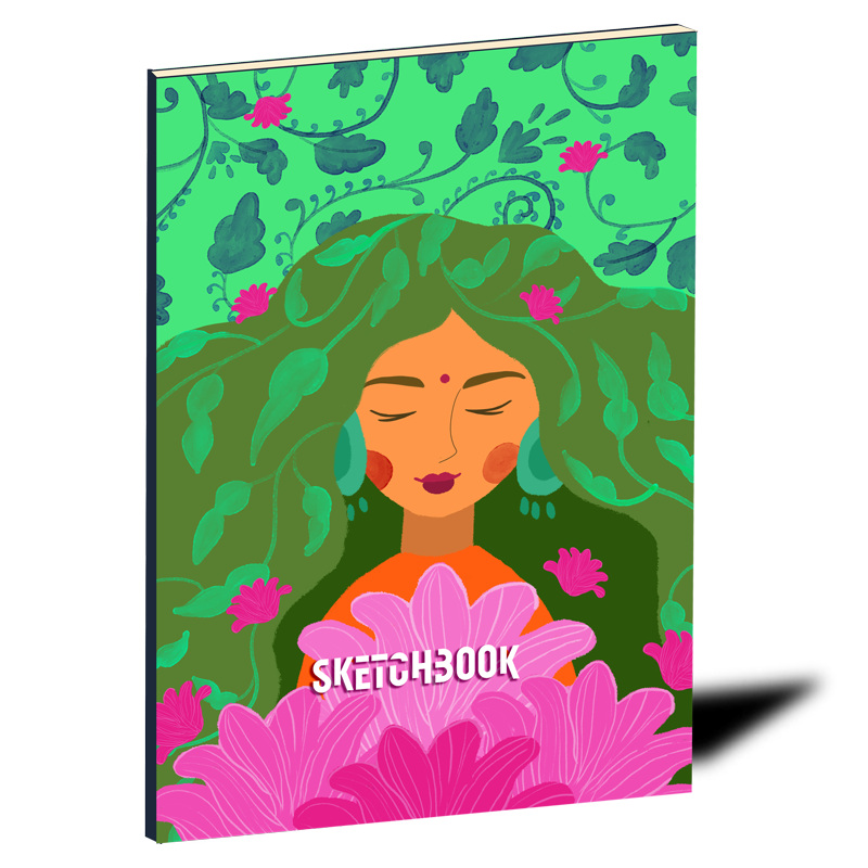 8.5 X 11 inches sketchbook 120 pages