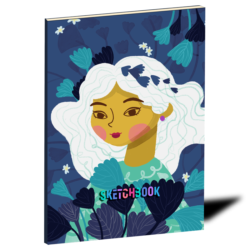 8.5 X 11 inches sketchbook 120 pages