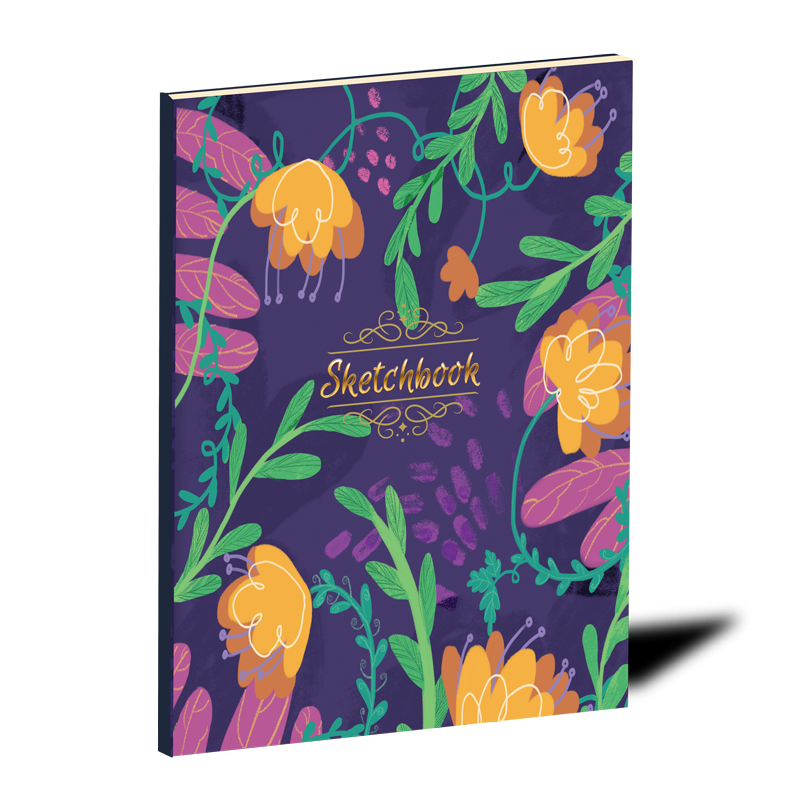 8.5 X 11 inches sketchbook 120 pages