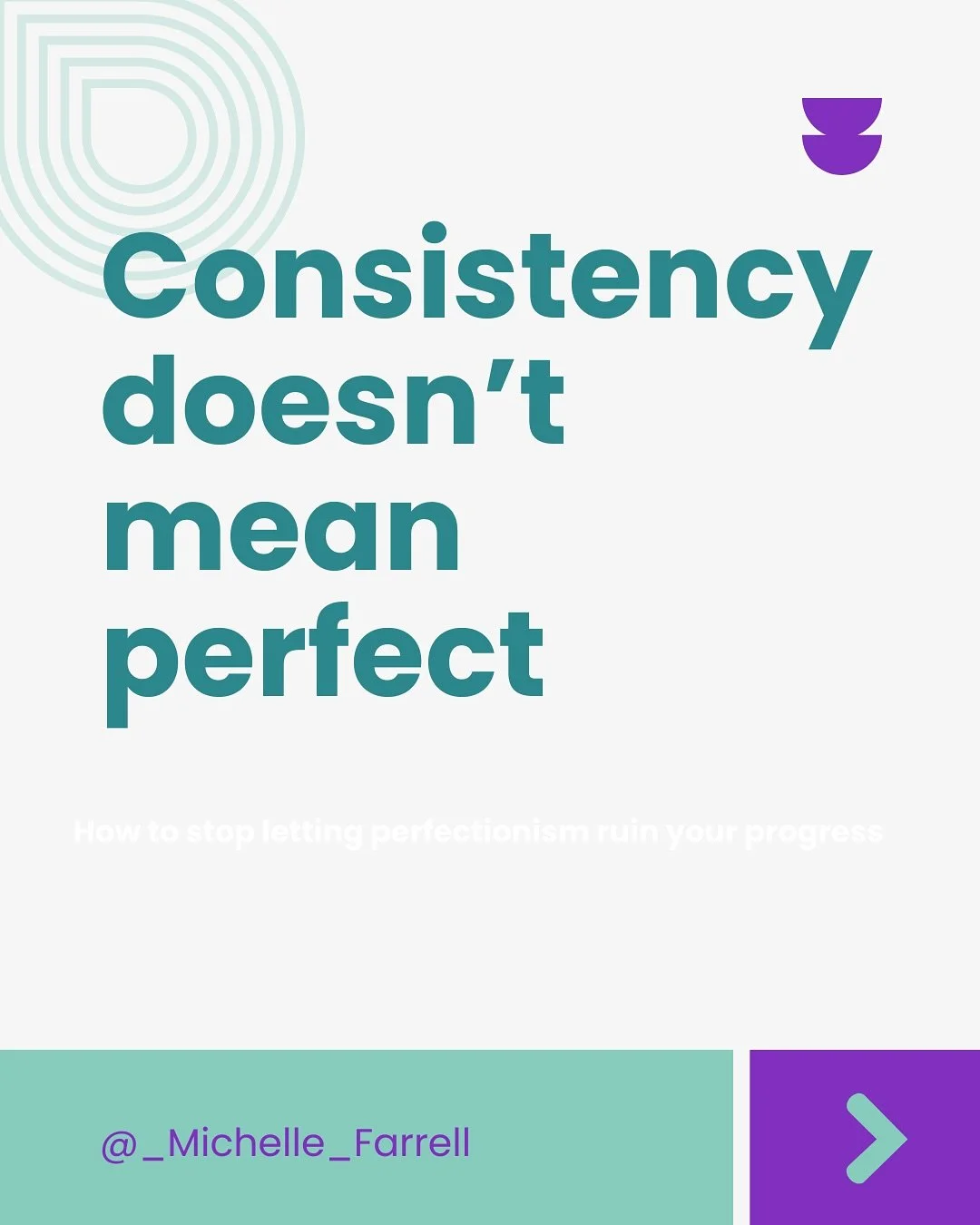 Perfection is exhausting. 
Consistency is patient.
When things get busy and 🍌, avoid the all or nothing mindset and instead meet yourself where you&rsquo;re at, pivot, and adjust. 

#FitnessMindset #ProgressNotPerfection #TeacherStrong #strengthtrai