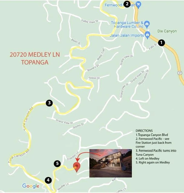 Directions and Map View — THE TOPANGA CANYON PROJECT