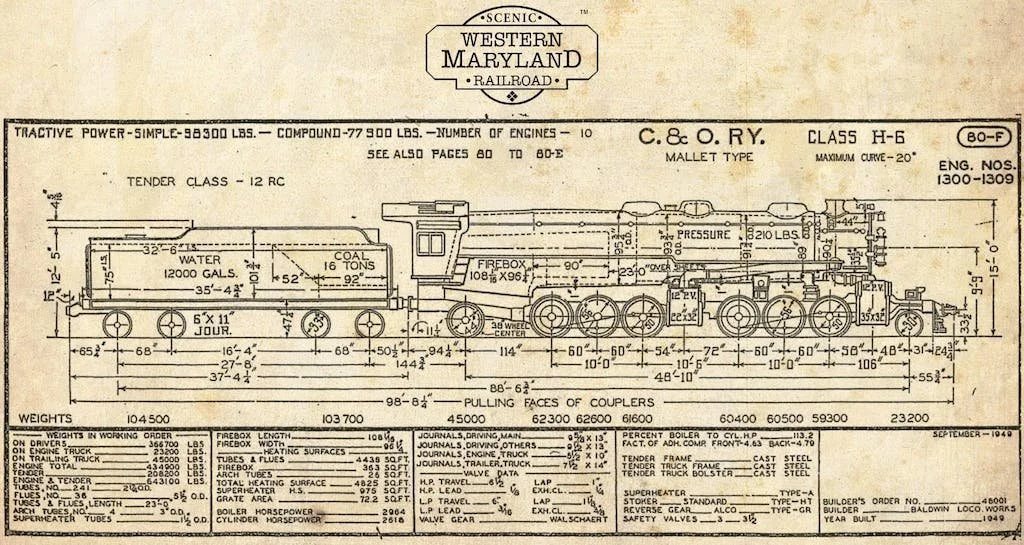 Western Maryland No. 1309 — Western Maryland Scenic Railroad