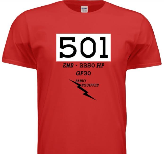Red WMSR 501 Railfest T-Shirt