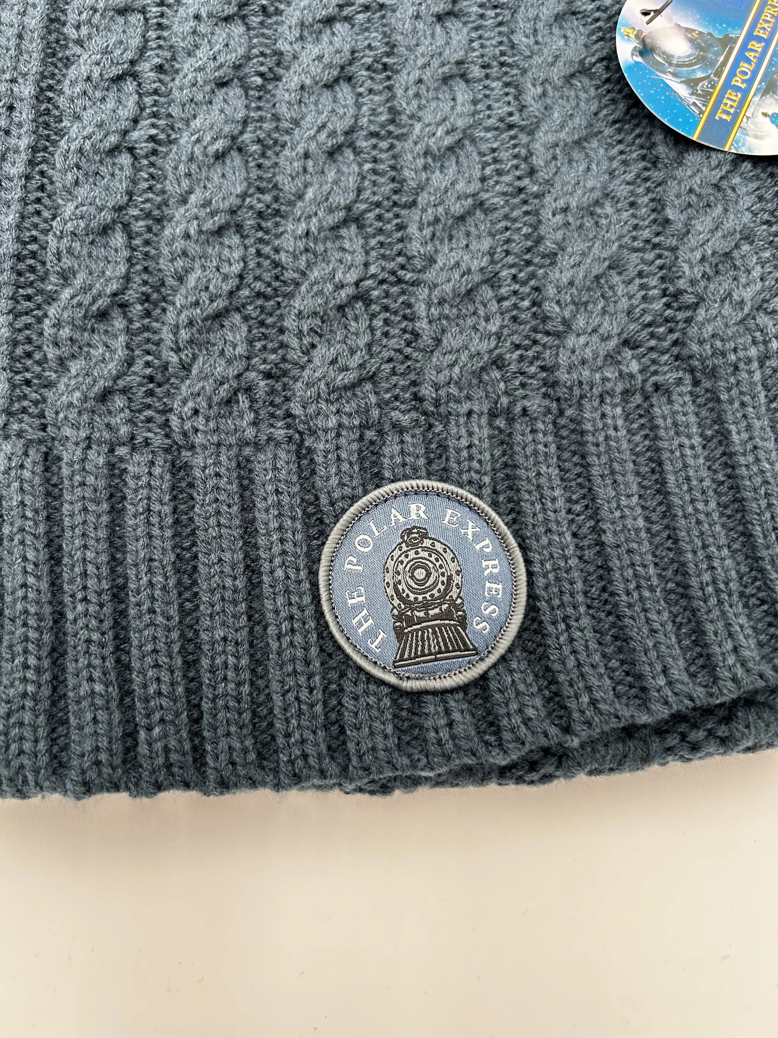 The Polar Express Steam Engine Knit Scarf