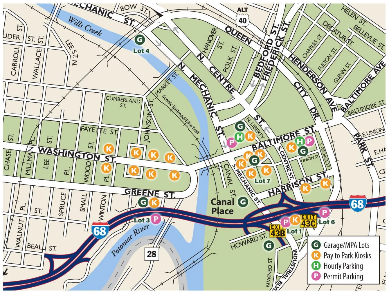 Historic Stations & Parking In Cumberland & Frostburg — Western