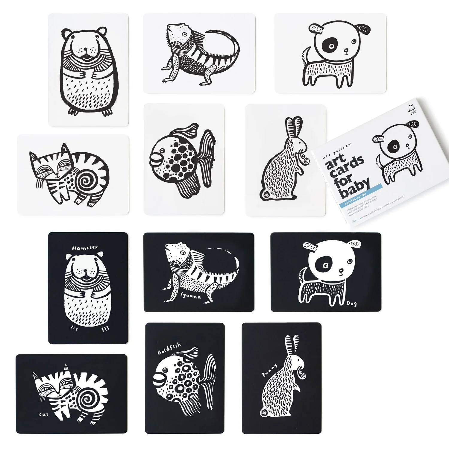 Wee Gallery Art Cards for Baby • Pets Collection — J. Horton