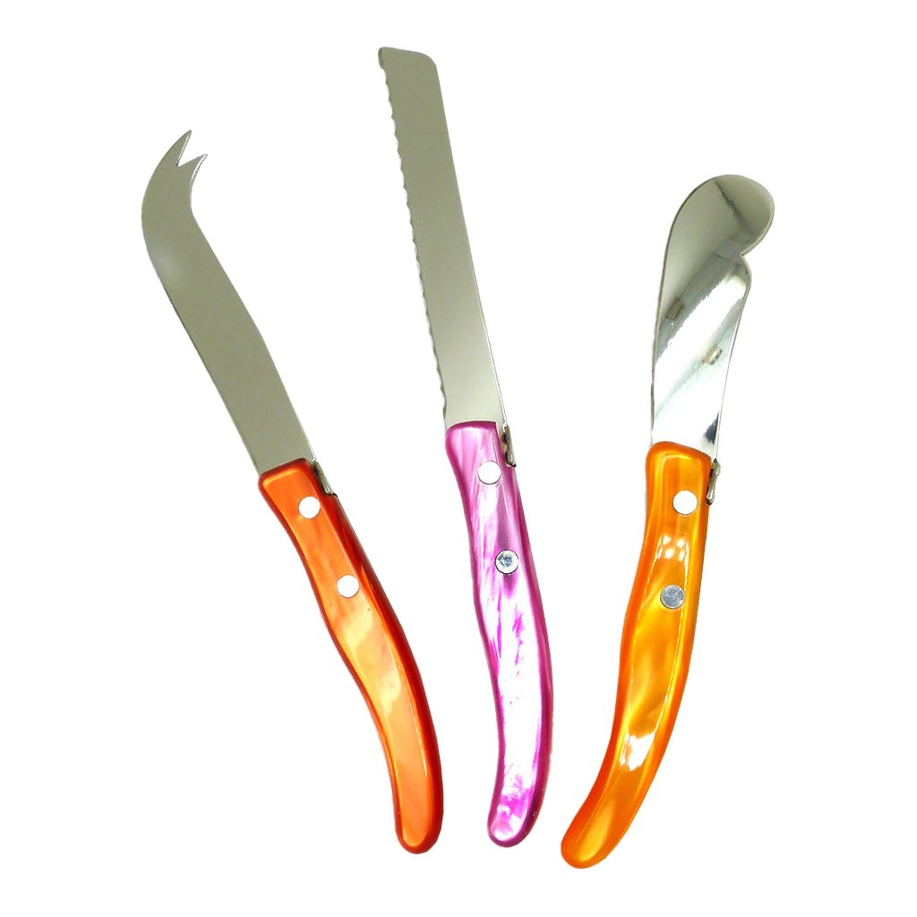 Laguiole Berlingot Breakfast Knives Set | Set of 3 | Neutral Colors
