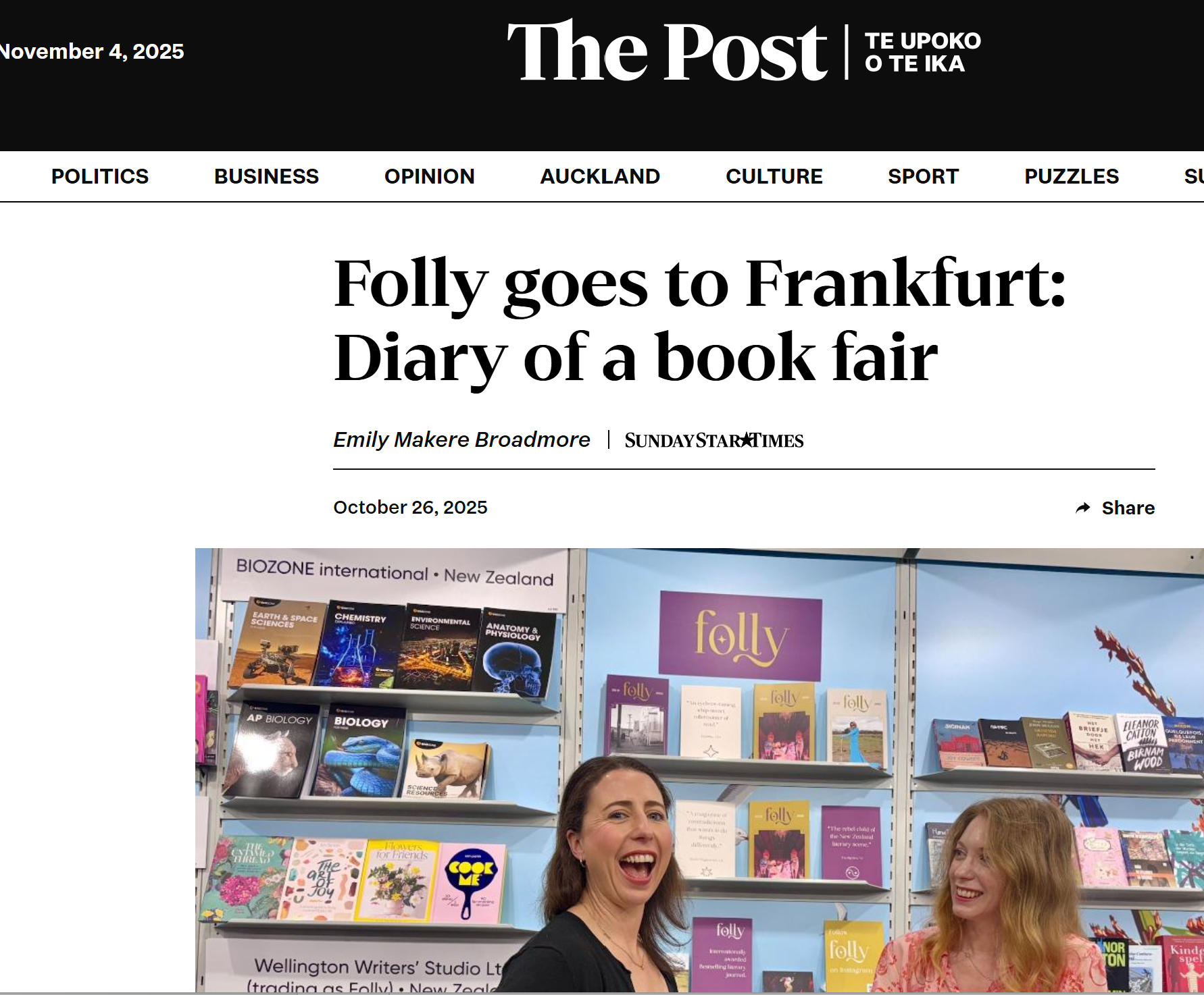 Folly Goes to Frankfurt: Diary of a book fair