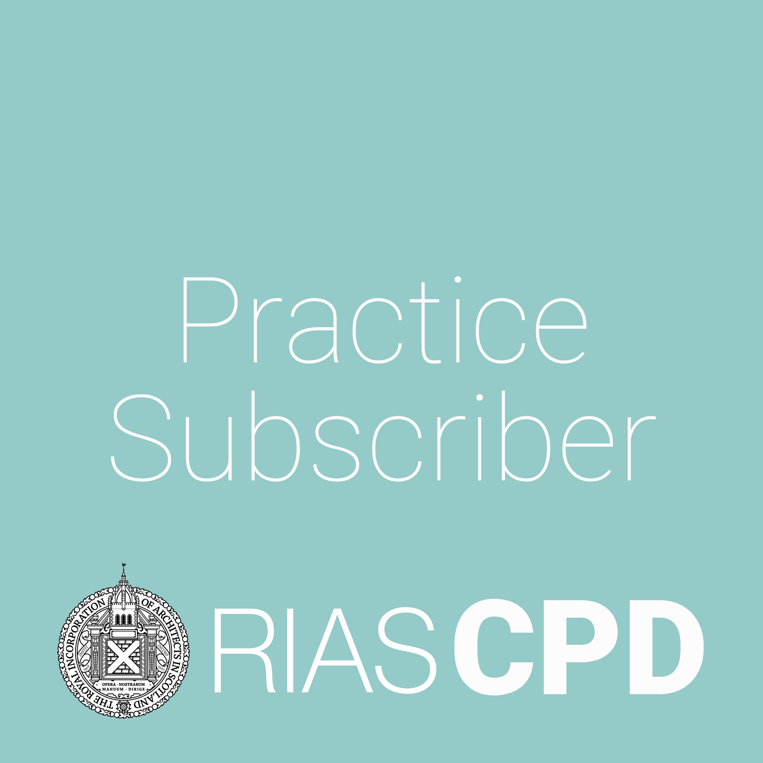 RIAS CPD: Planning Seminar 2026, Practice Services Subscriber