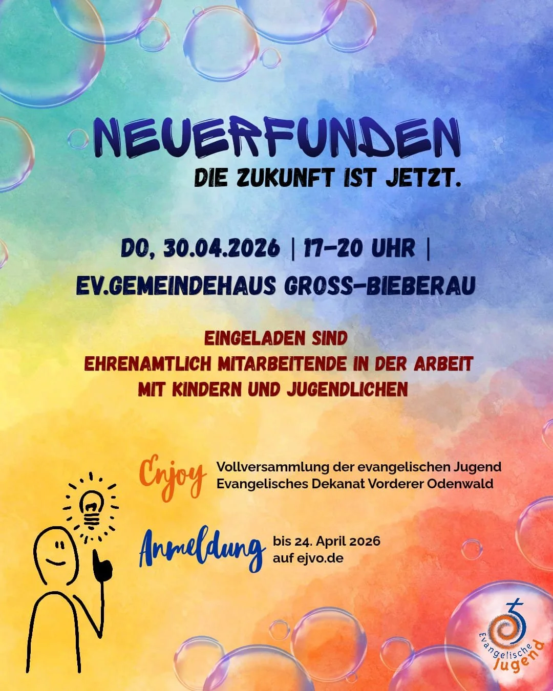 Neuerfunden. Die Zukunft ist JETZT. Vollversammlung der Evangelischen Jugend