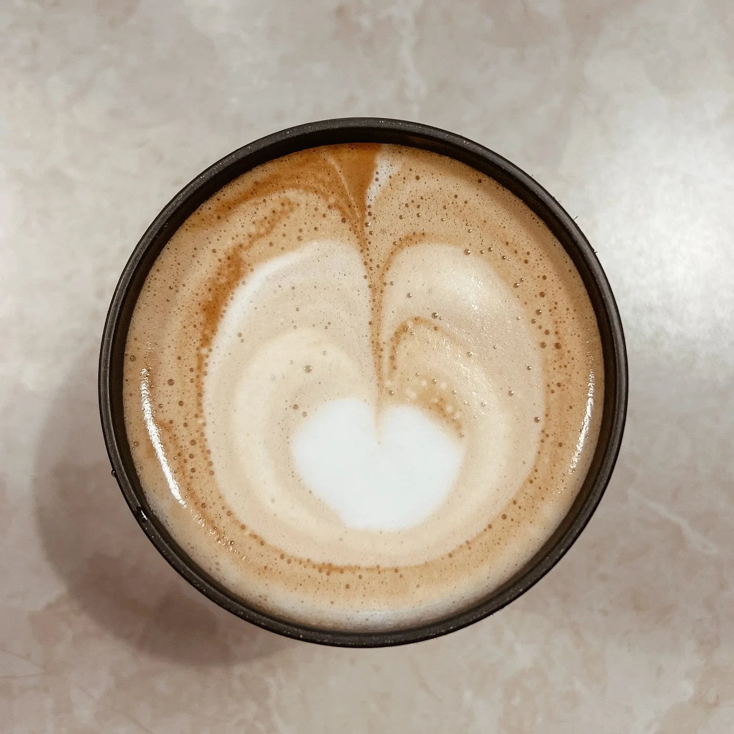 A compilation of my best mediocre latte art. Making a coffee in the morning is a small but comforting ritual—whether I sip it slowly, taking a moment to calibrate for the day or if it’s my companion for the morning commute. My latte art i