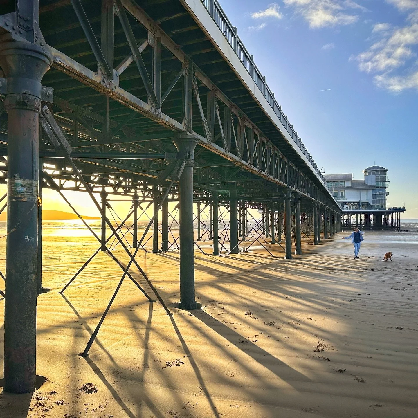 Walking along Weston-Super-Mare beach as the sun began to set, the grand pier silhouetted against the fading light reminded me to embrace stillness. 

In the quiet moments, we find space to pause, reflect, and reconnect with ourselves. 🌅 

📸 iPhone