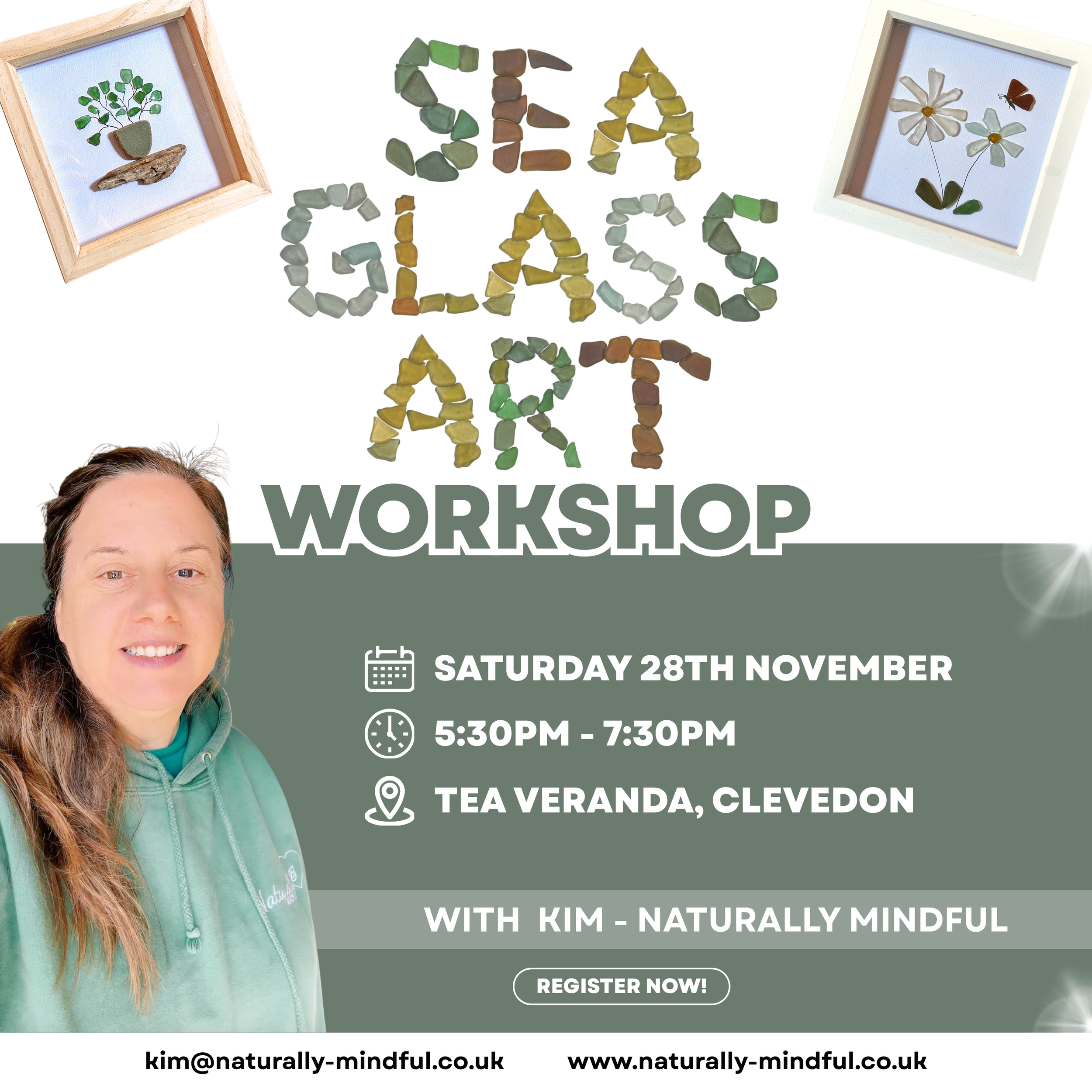 Sip &amp; Sea Glass - A Mindful Art Evening, November