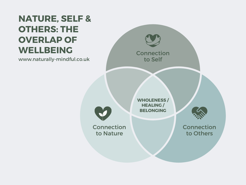 Diagram: Nature, Self & Others: The Overlap of Wellbeing