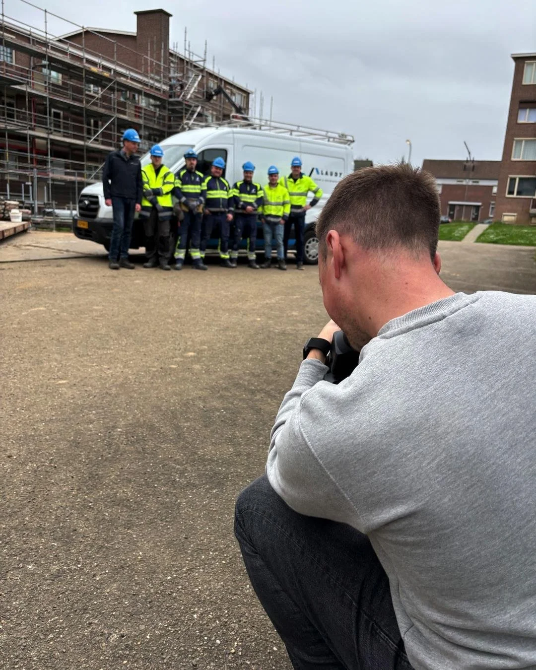 Creating the @laudyontwikkeltenbouwt company film. This one took us across multiple locations: from construction sites to offices, giving us a chance to really capture a wide variety of scenes.

One of the perks of the job: stepping into locations yo