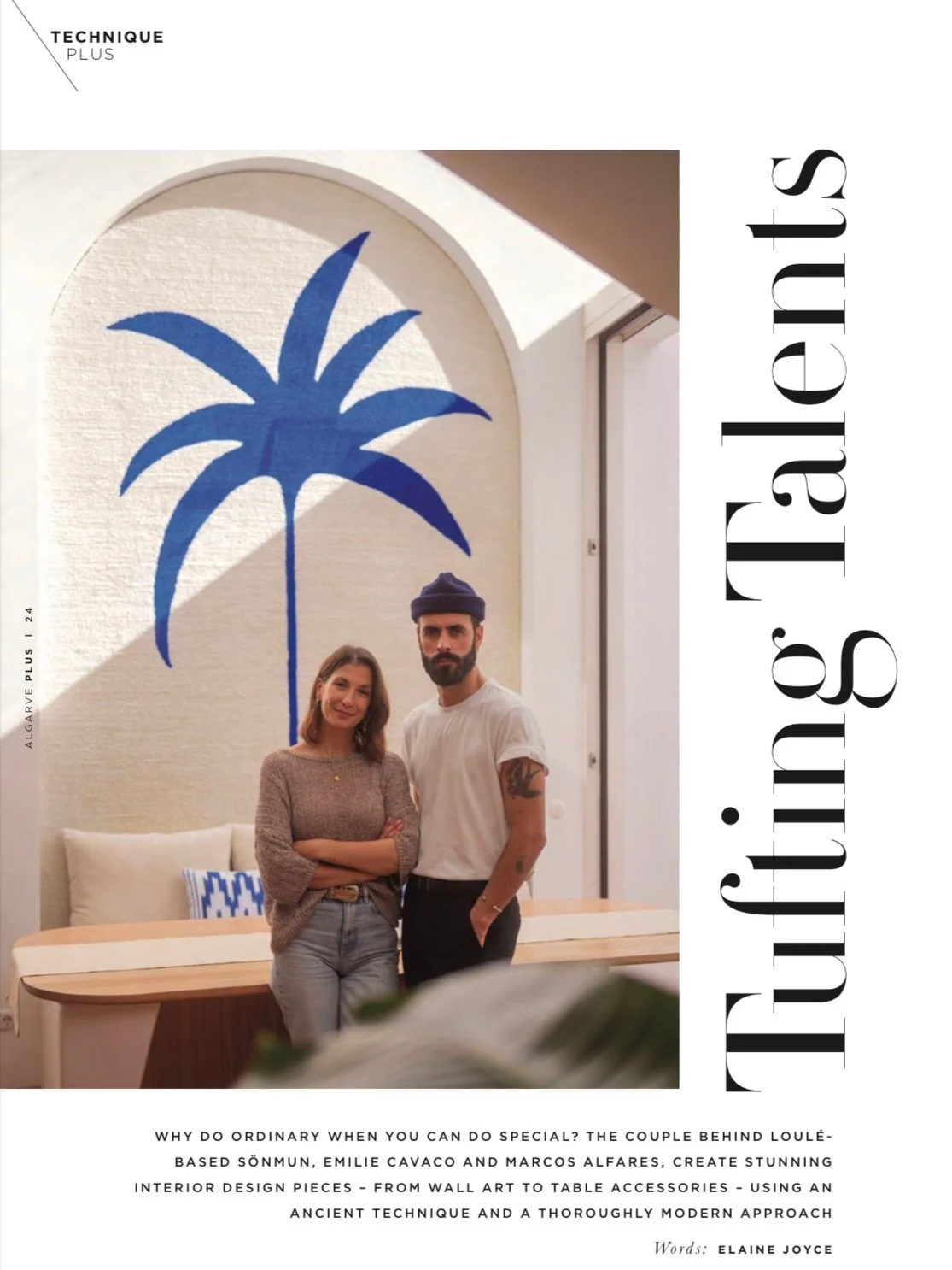 What a pleasure to have our work featured once again in @algarveplusmagazine .
In this March edition you&rsquo;ll find out how everything started with S&Ouml;NMUN, our projects at the moment and our tufting workshops.

A thousand thanks to all the te