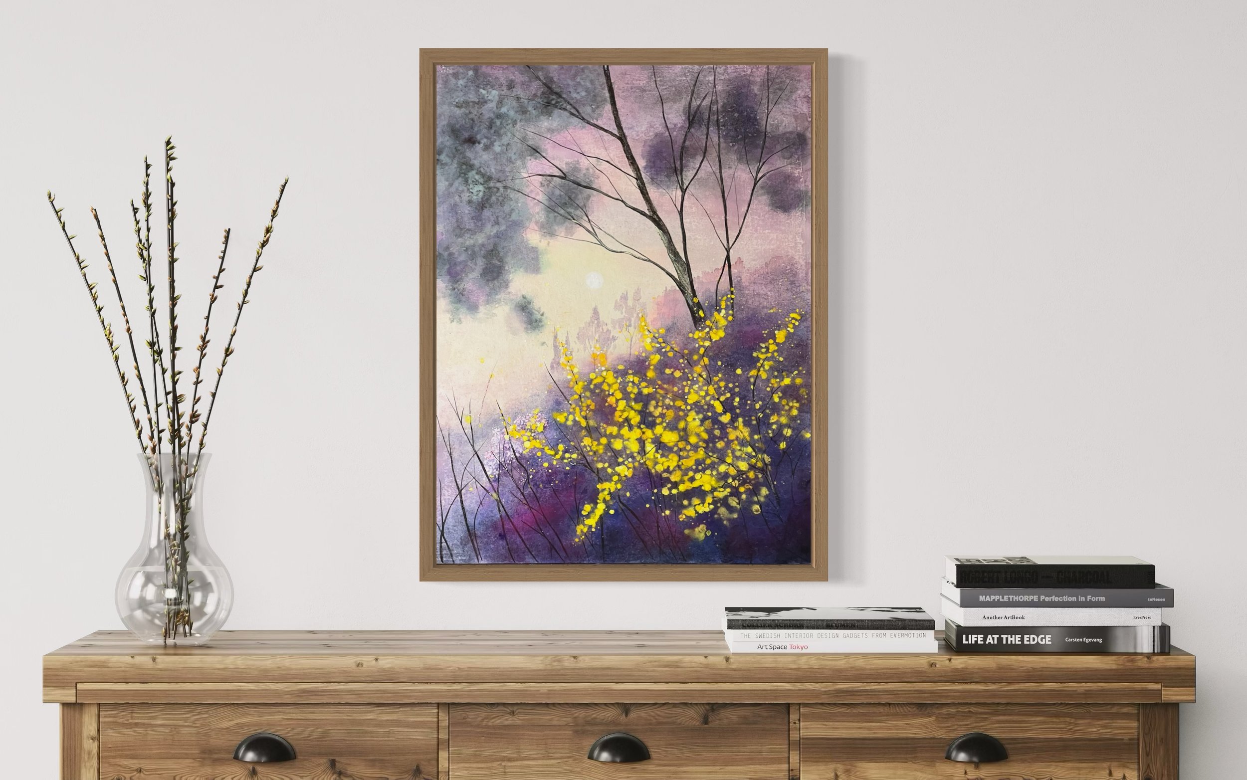 La lumière sous les branches